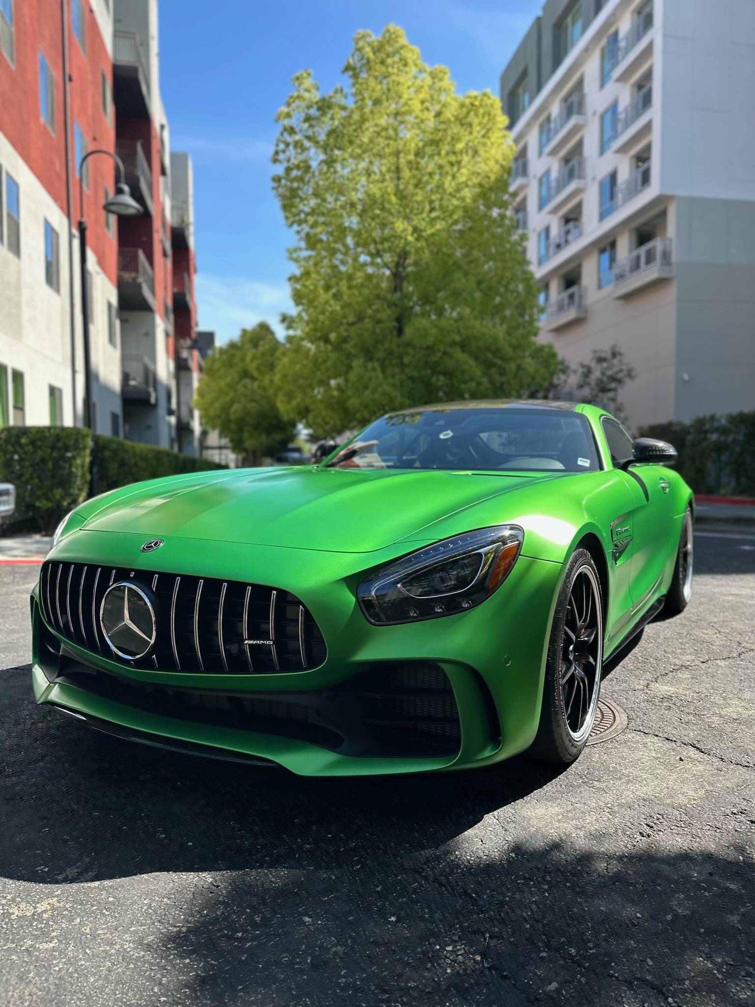 Paint protection film on a Mercedes-AMG GT in La Mirada, CA
